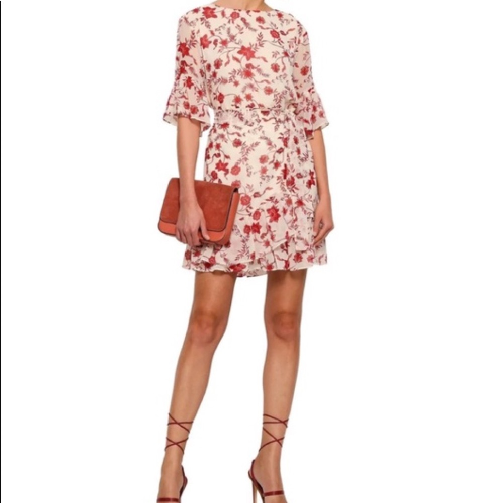 ✨MOVING SALE Rebecca Minkoff Printed Dress with Wrap Skirt